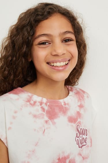 Bambine - Confezione da 4 - maglia a maniche corte - bianco crema