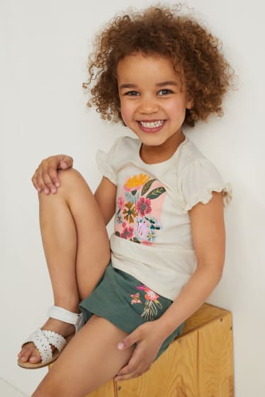 Bambine - T-shirt - bianco crema