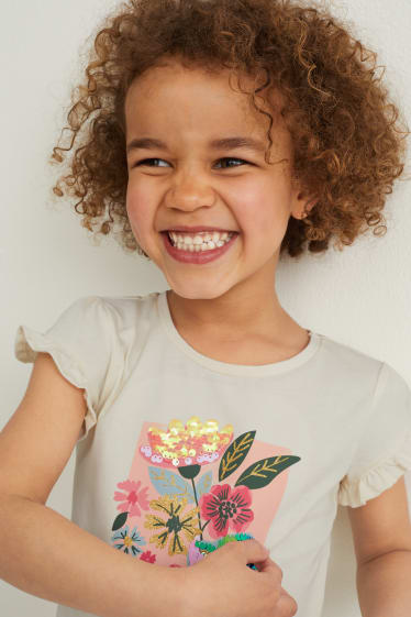 Bambine - T-shirt - bianco crema