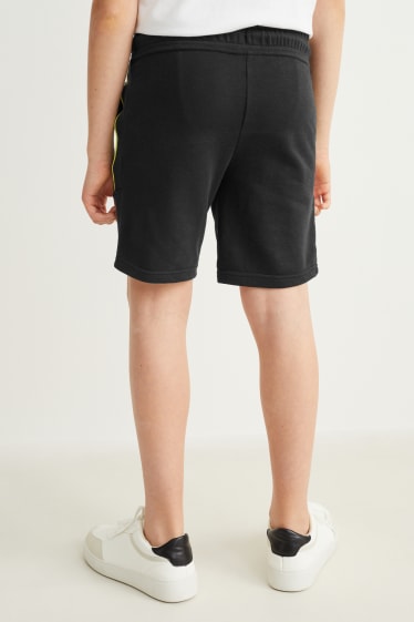 Kinderen - Set van 3 - sweatshort - donkergrijs