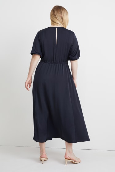 Damen - Kleid - dunkelblau