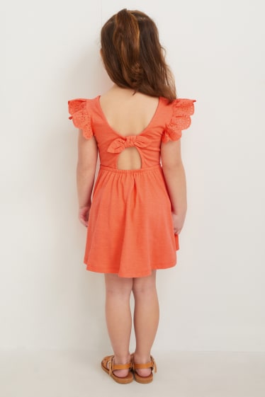 Children Girls - Dress - orange
