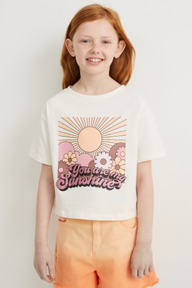 Bambine - Maglia a maniche corte - bianco crema