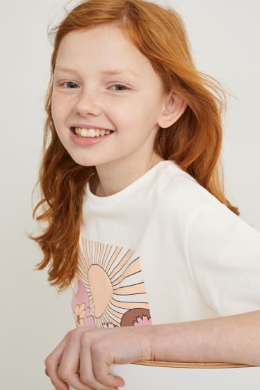 Bambine - Maglia a maniche corte - bianco crema