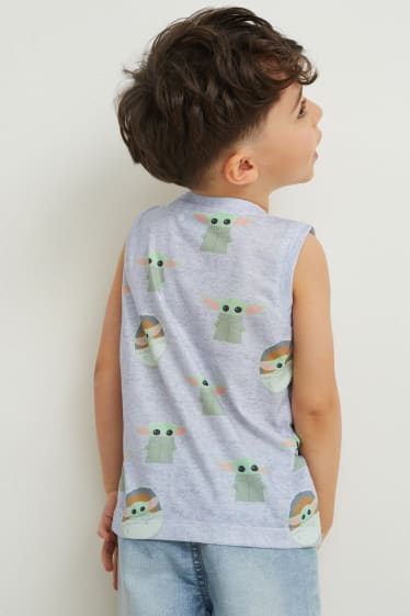 Bambini - Star Wars: The Mandalorian - canotta - grigio chiaro melange