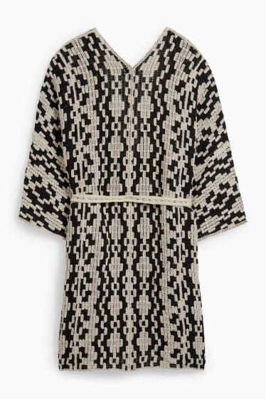 Donna - Poncho in maglia - beige chiaro