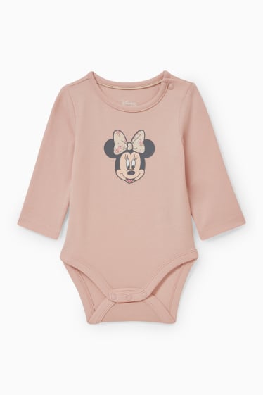 Baby Mädchen - Minnie Maus - Baby-Outfit - 3 teilig - hellrosa