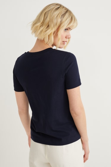 Damen - T-Shirt - dunkelblau