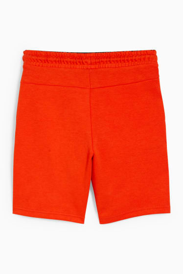 Children Boys - Sweat Bermuda shorts - orange