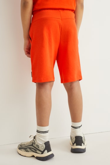 Children Boys - Sweat Bermuda shorts - orange