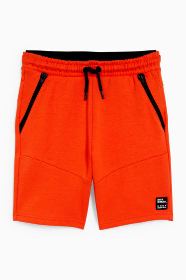 Children Boys - Sweat Bermuda shorts - orange