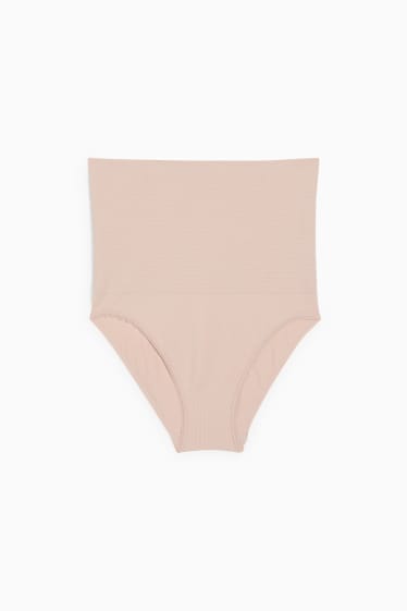Femmes - Culotte galbante - sans coutures - beige clair