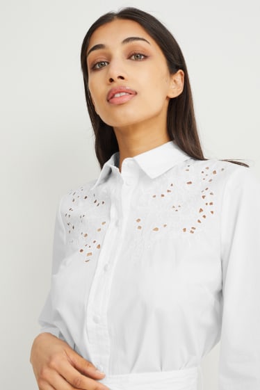 Dona - Vestit camiser - blanc