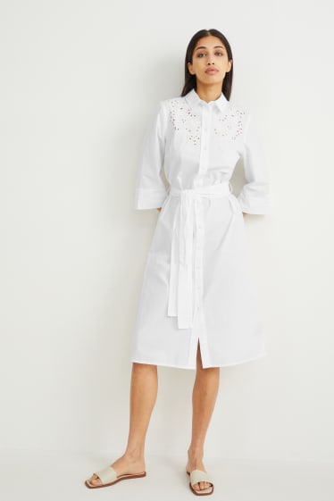 Dona - Vestit camiser - blanc