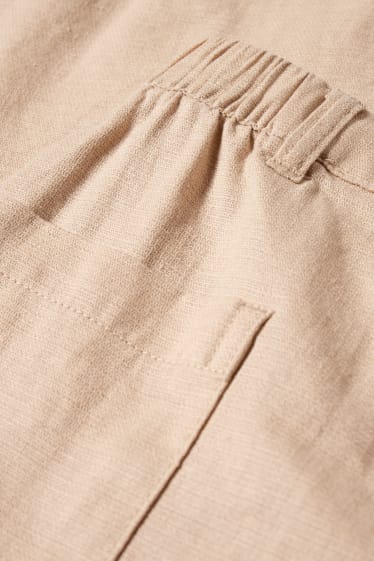 Nena - Pantalons curts - mescla de lli - beix