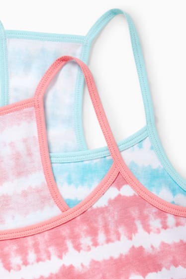 Enfants filles - Lot de 2 - brassières - à motif - turquoise clair