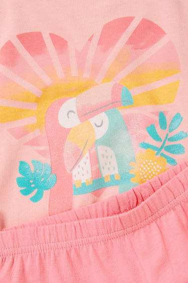 Dzieci - Letnia piżama - jasnoróżowy