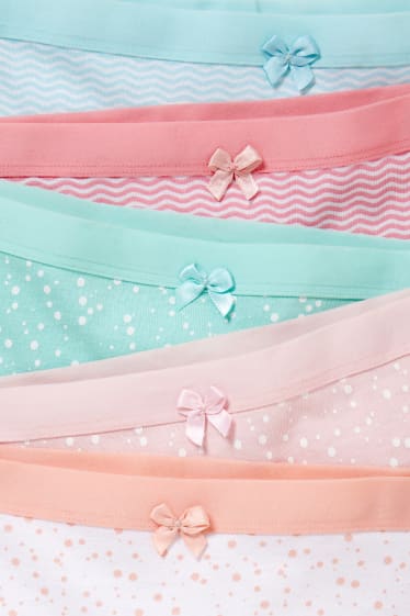 Kinder Mädchen - Multipack 5er - Boxershorts - helltürkis