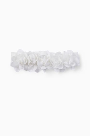 Neonate - Fascia per capelli - neonate - bianco crema
