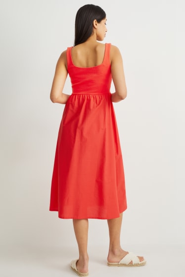 Kobiety - Sukienka Fit & Flare - czerwony
