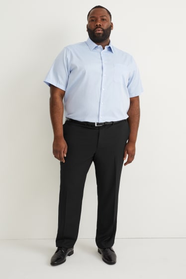 Hommes - Pantalon de costume - regular fit - Flex - stretch - LYCRA® - noir