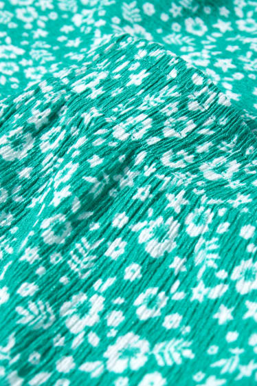 Kinderen: meisjes - Flared legging - gebloemd - groen