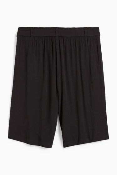 Donna - Shorts - vita alta - nero
