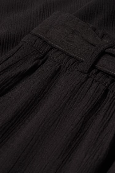 Donna - Shorts - vita alta - nero
