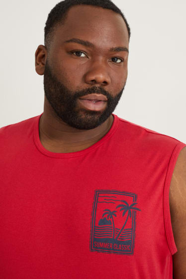 Heren - Tanktop - donkerrood