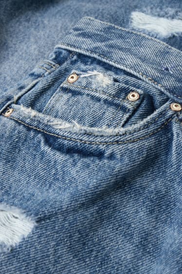 Kinder - Jeans-Shorts - jeansblau