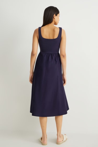 Mujer - Vestido fit & flare - azul oscuro