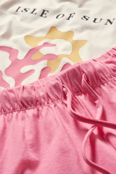 Kobiety - Letnia piżama - jasnoróżowy
