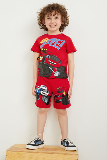 Children Boys - Sweat shorts - red