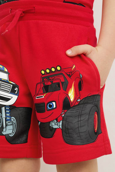 Children Boys - Sweat shorts - red