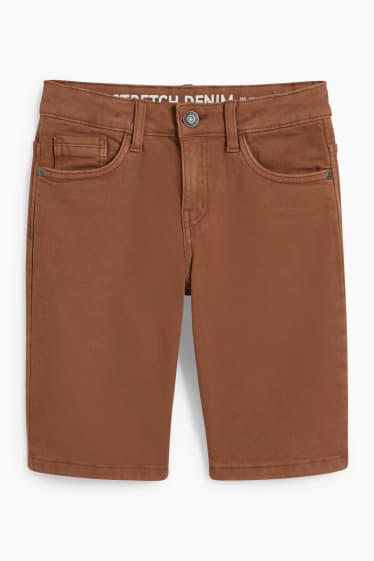 Kinder - Jeans-Shorts - braun