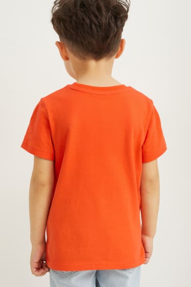 Kinder Buben - Kurzarmshirt - orange