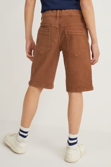 Kinder - Jeans-Shorts - braun