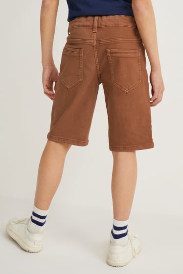 Children - Denim shorts - brown