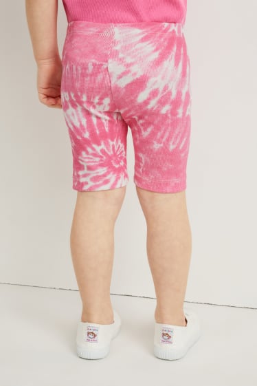 Kinderen: meisjes - Set van 3 - fietsbroek - fuchsiarood