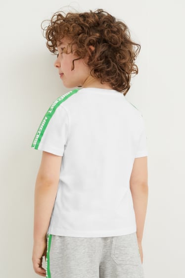 Kinder Buben - Minecraft - Kurzarmshirt - weiß