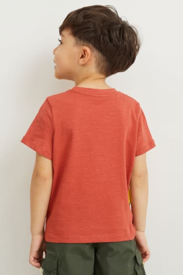 Kinder Jungen - Multipack 3er - Kurzarmshirt - braun