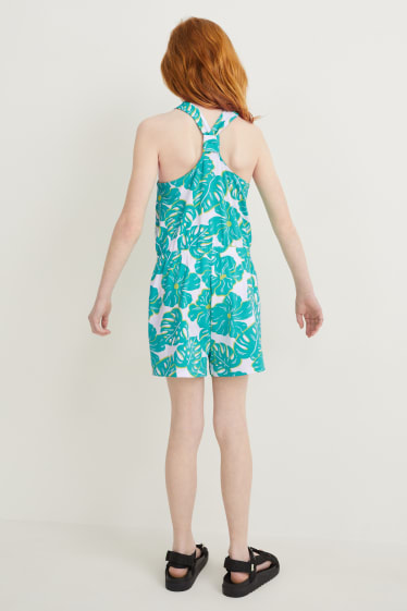 Kinderen: meisjes - Set van 2 - jumpsuit - lichtgroen