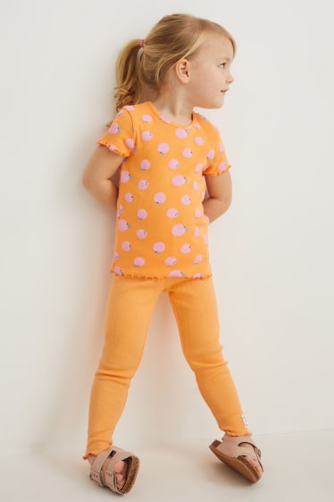 Enfants filles - Leggings - orange clair