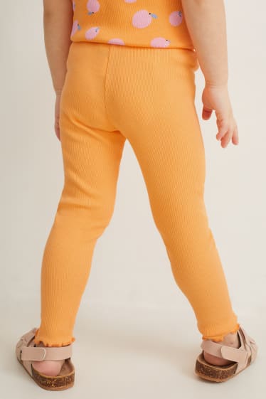 Enfants filles - Leggings - orange clair