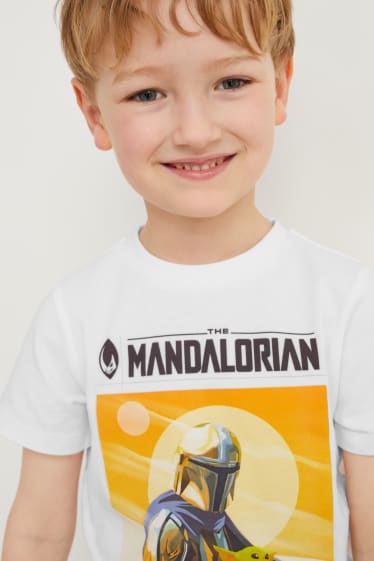 Bambini - Guerre Stellari: The Mandalorian - maglia a maniche corte - bianco