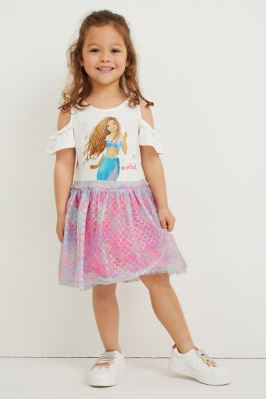 Enfants filles - Arielle - robe - blanc crème