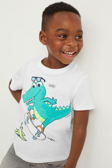 Kinder Buben - Multipack 2er - Kurzarmshirt - dunkelblau