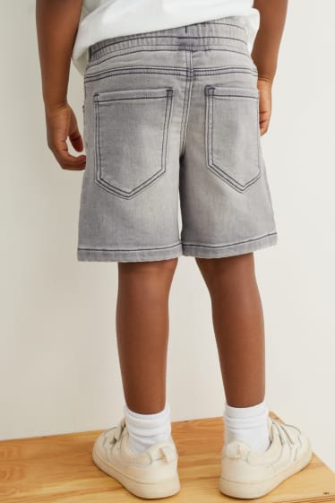 Children - Denim Bermuda shorts - jog denim - gray