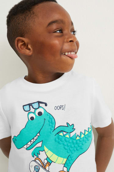 Kinder Buben - Multipack 2er - Kurzarmshirt - dunkelblau