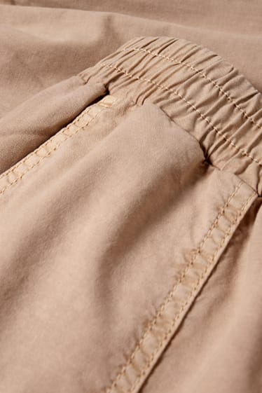 Donna - Pantaloni di stoffa - vita media - tapered fit - beige